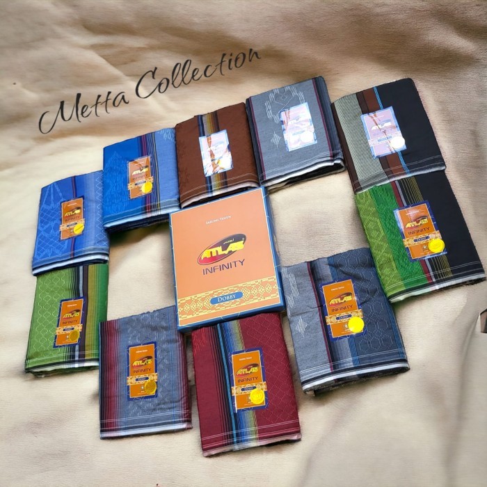 Sarung Tenun Atlas Infinity Dobby Termurah - Grosir (RANDOM) TERLARIS