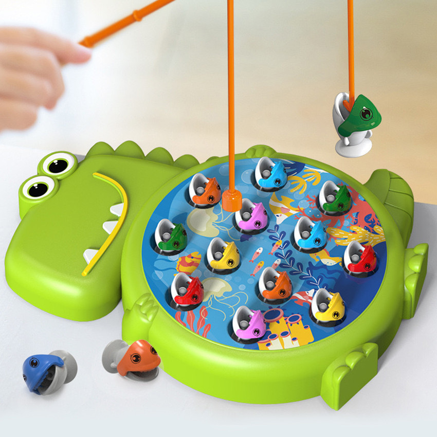 Mainan Pancing Ikan Magnet Mainan Anak Fishing Game Bentuk Dinosaurus Jumbo Pancingan Ikan Mancing