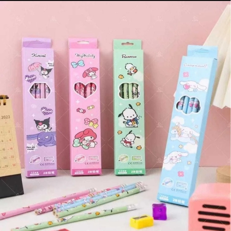 

1Pack Pensil Sanrio Labubu Plus Rautan Pencil Karakter