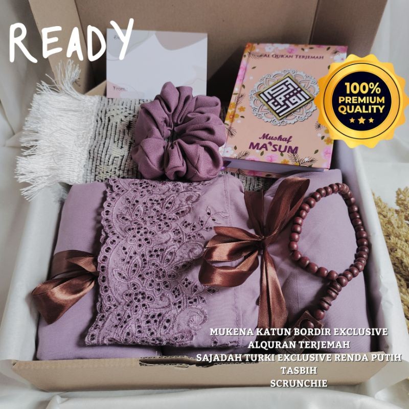 Seperangkat Alat Sholat Premium| Mukena Mahar | Paket Mukena Seserahan| Kado Ibu| Hadiah Istri | Ham