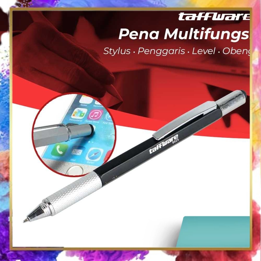 

Taffware Pena Multifungsi Plastik Stylus Penggaris Waterpass Obeng - 9625