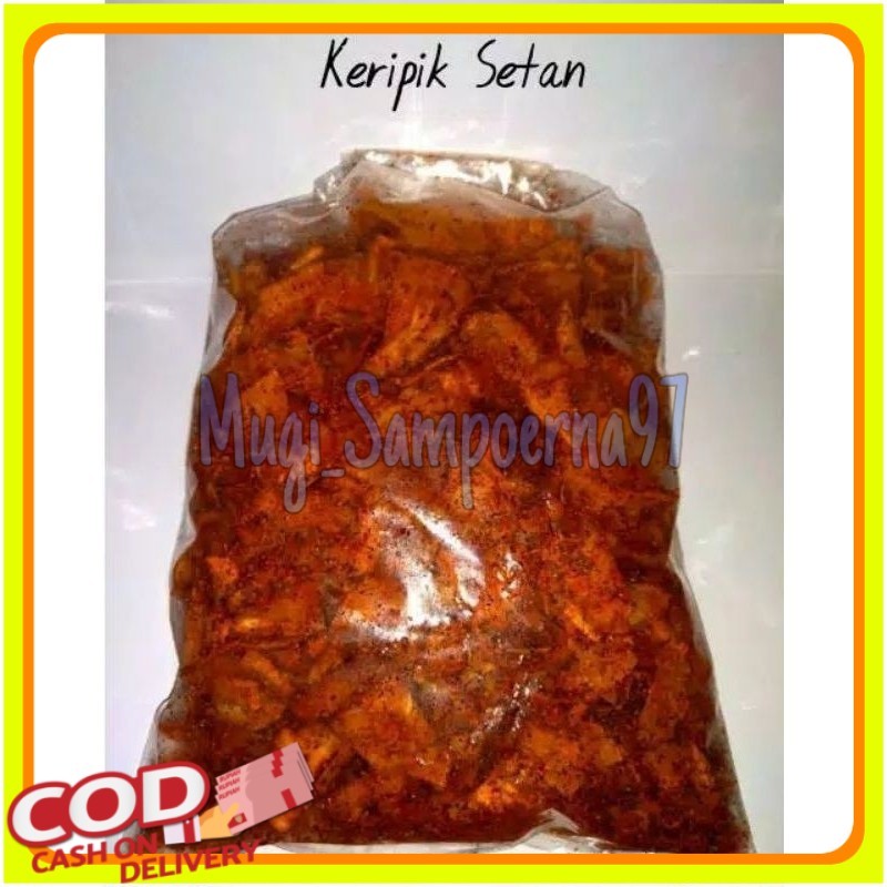

1kg singkong kriwil pedas daun jeruk