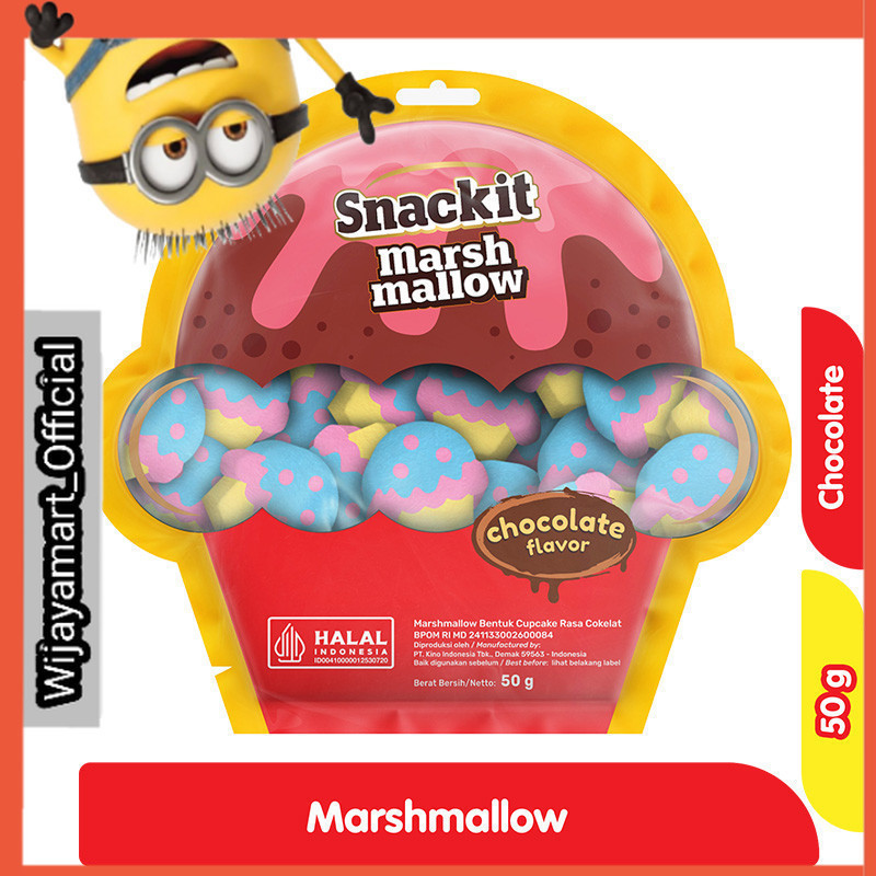 

Snackit Marshmallow Bentuk Cupcake Cokelat 50 g