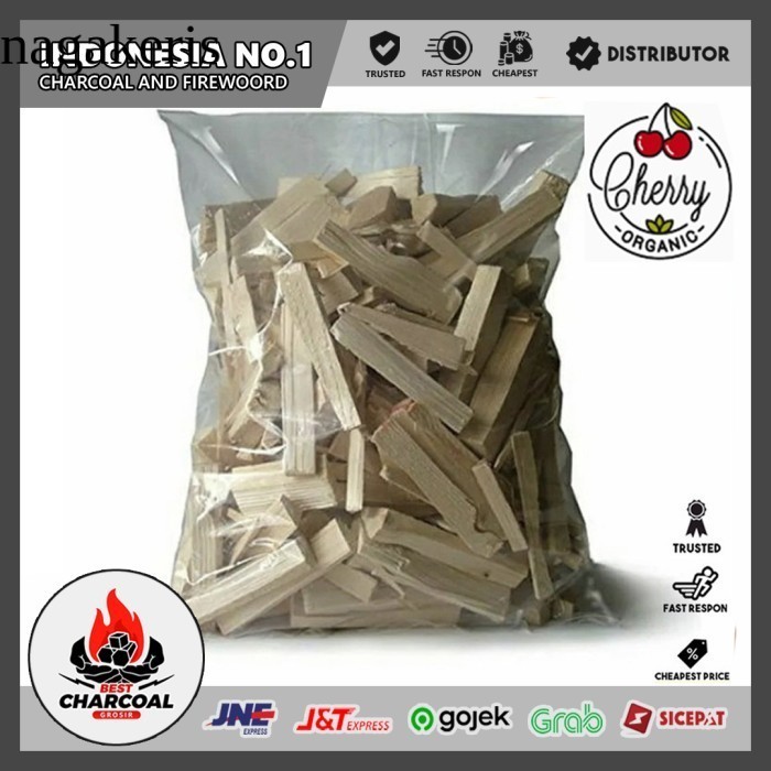 

SN07 Kayu Bakar Smoke Wood Chips 1Kg Apel Pellet Premium Quality laris