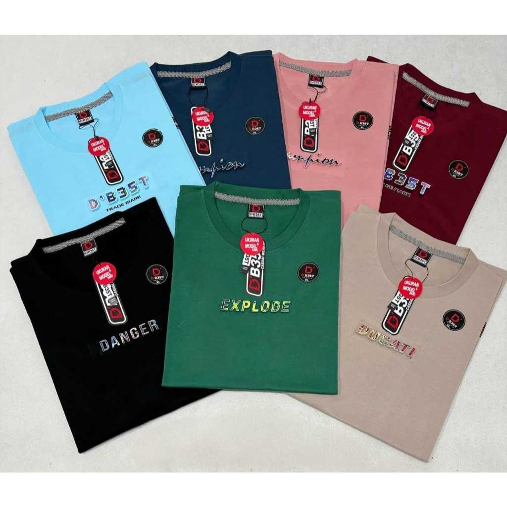 promo 5pcs 100ribu kaos branded d'b35t pria wanita / kaos 100 dapat 5 / kaos cowok / kaos cewek