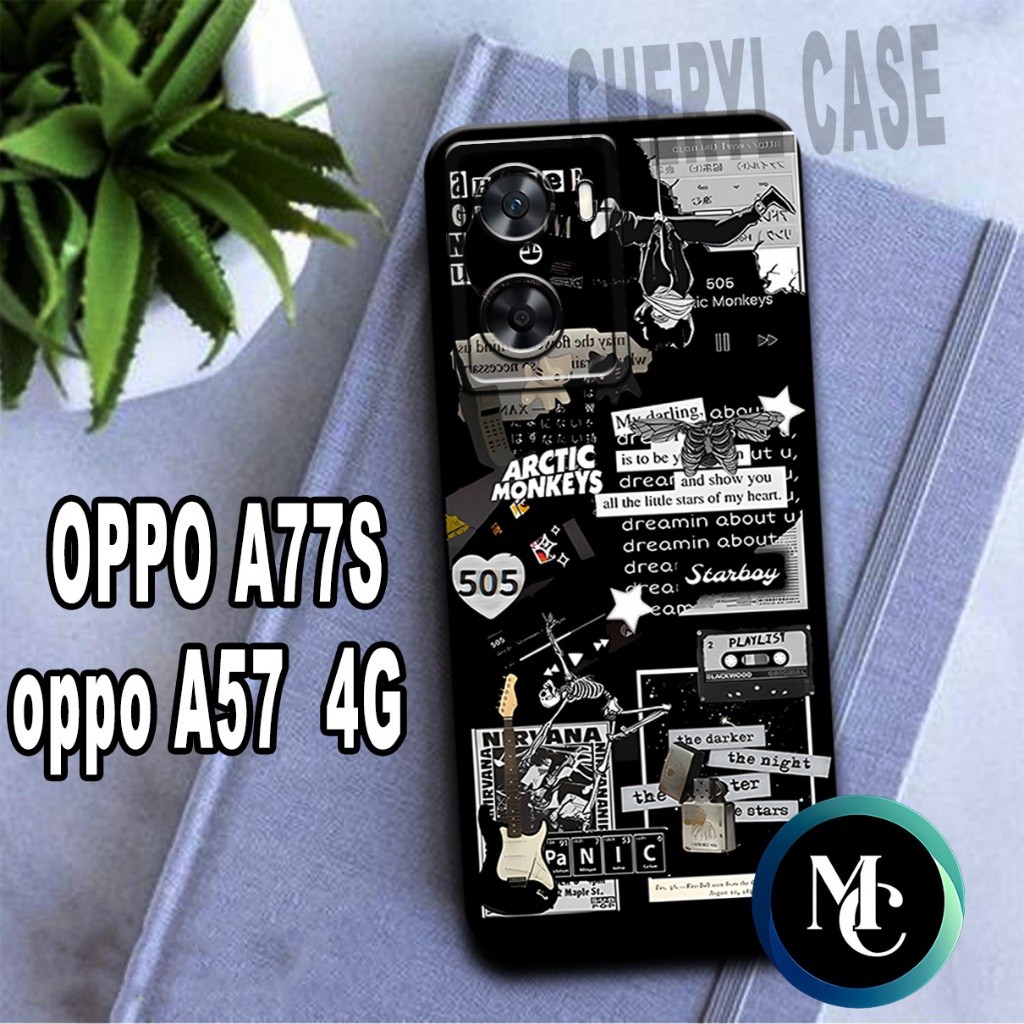 SKM26/ Softcase karet lentur untuk OPPO A77S DAN A57 4G/Motif AESTHETIC/case OPPO A77S/kesing OPPO A