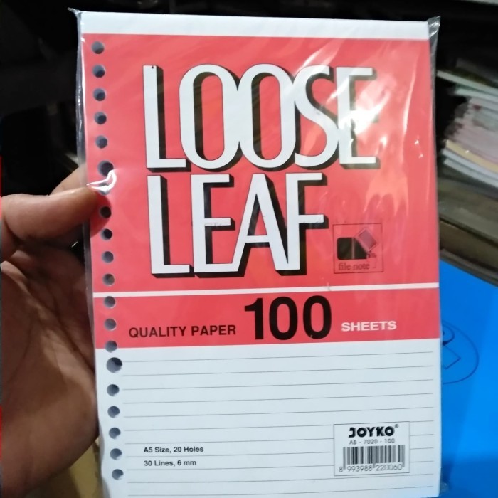 

LOOSE LEAF A5 / kertas binder JOYKO isi 100 sheet