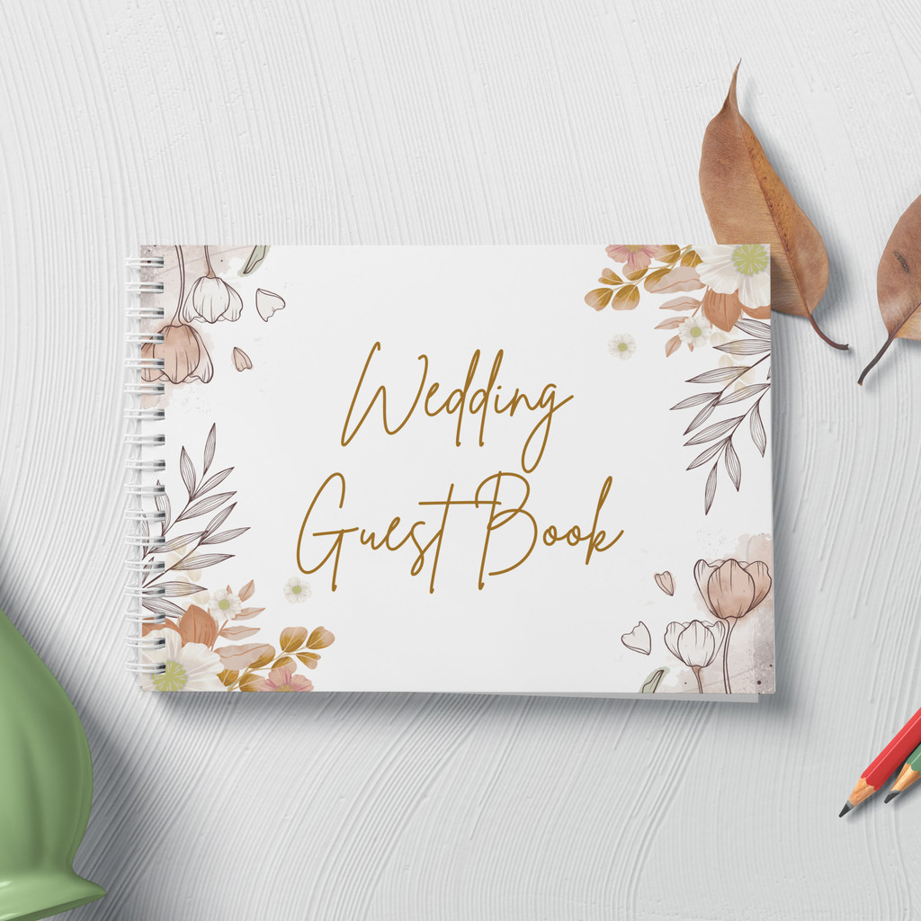 

Sekuntum Guest Book Buku Tamu Pernikahan NON CUSTOM Soft Cover GBNC4