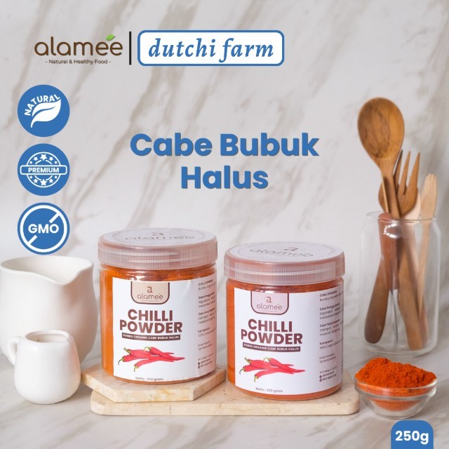 

Bumbu Cabe Cabai Bubuk Kering Halus Pedas Chilli Powder Chili Cabai Rempah Murni Asli Dapur Organik Dutchi Farm