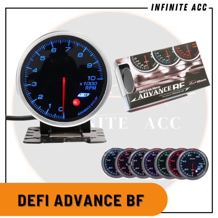 JUAL Defi Advance BF 7warna Indicator Tachometer Gauges Mobil Universal - Water Temp BEST SELLER