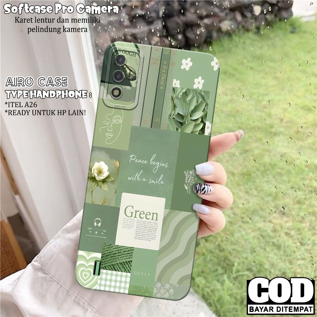 Case ITEL A26 - Softcase ITEL A26 - Fashion Case AESTHETIC - Casing ITEL A26 - Softcase Pro Camera -
