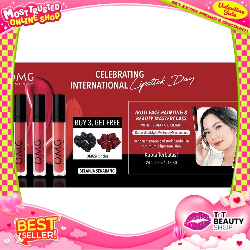 OMG Gift Scrunchie | OMG Gift Kunciran | OMG Lipstick | OMG Voucher | TnT Beauty Shop