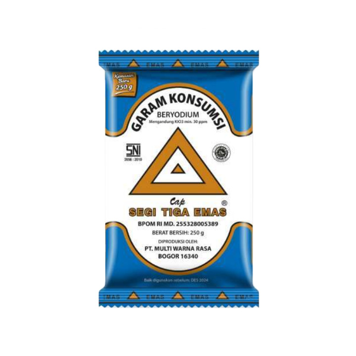 

Garam Segitiga Emas 250gr