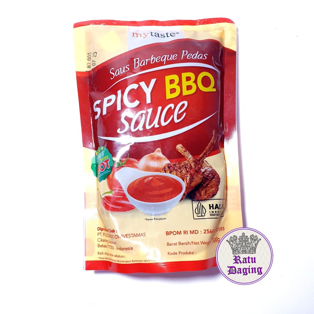 

Mytaste Saus BBQ Pedas Level 3 500gr