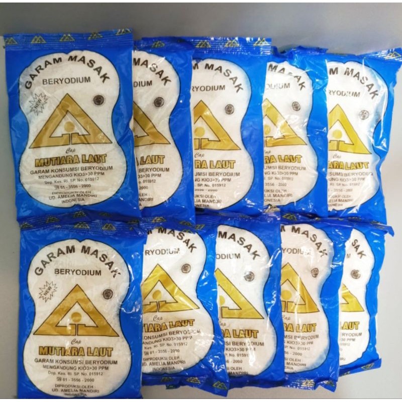 

new 10 Pcs Garam Masak/Garam Dapur/Garam beryodium 100gr