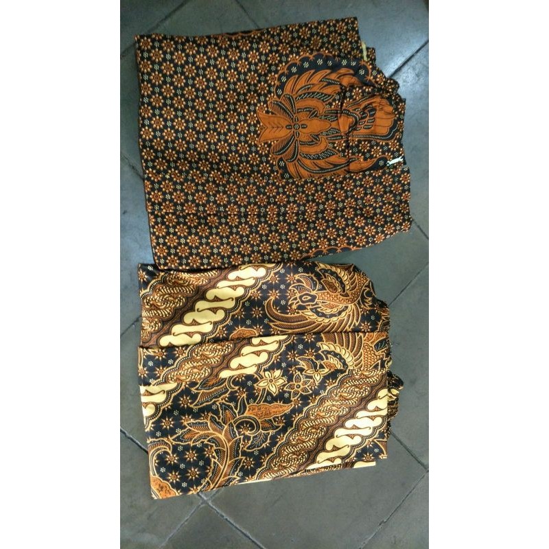 Baju JARIK WIRU INSTAN SIAP PAKAI UNTUK ANAK MOTIF BATIK PASANGAN BAJU ADAT JA SOLO JOGJA BESKAP KEB