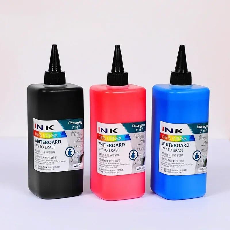 

150/500ML Whiteboard Pen Refill Ink Large-capacity Marker Special Black Red Blue Easy-to-erased Ink Teaching Stationery