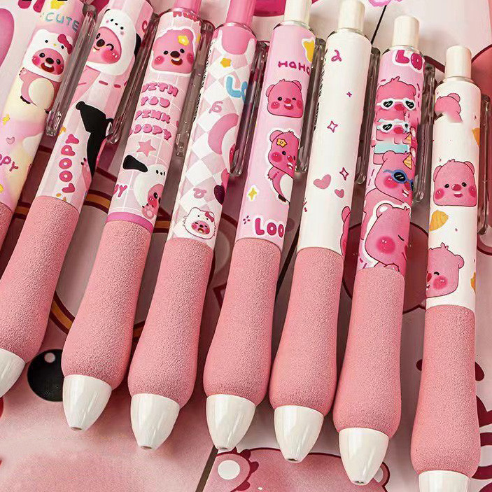 

Pulpen Gel 4pcs Lucu Pena Gel Retractable Aesthetic Gel Pen 0.5mm Tinta Hitam Bulpen Polpen Pulpen Pink Penulisan Halus Alat Tulis Sekolah