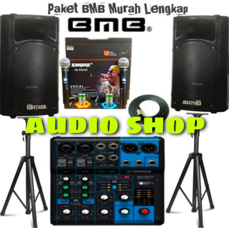Paket karaoke BMB 15 inch paket Sound System Outdoor BMB 15 inch FULL SET