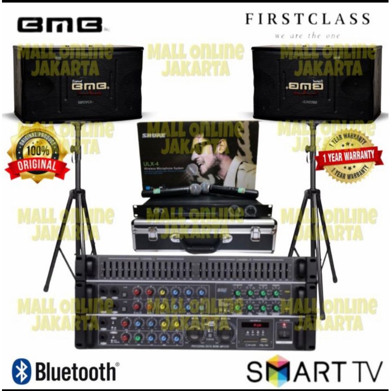 Paket Salon BMB 10inch SoundSystem karaoke  Bluetooth Original