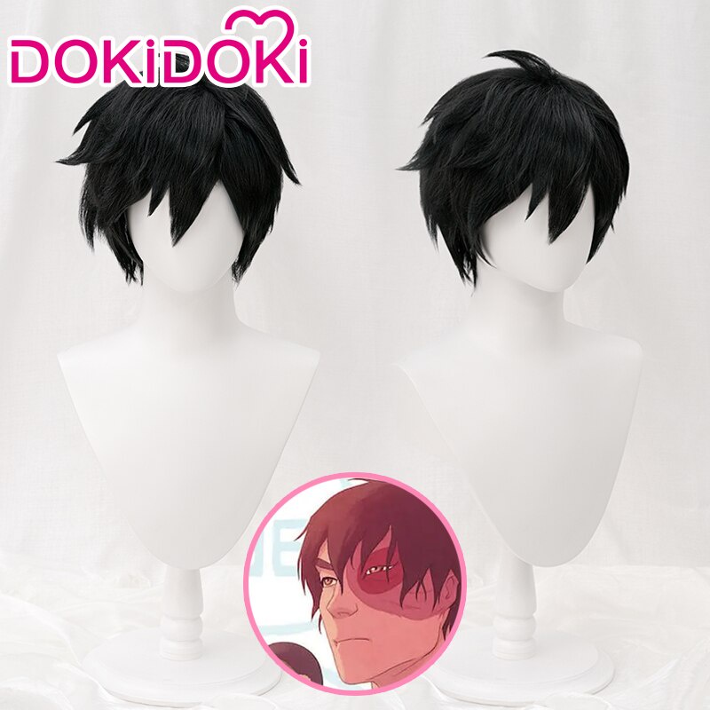 PREORDER  DokiDoki Anime Prince Zuko Wig Cosplay Hair Men Black Short Hair Wig Halloween Zuko Cosplay Wig