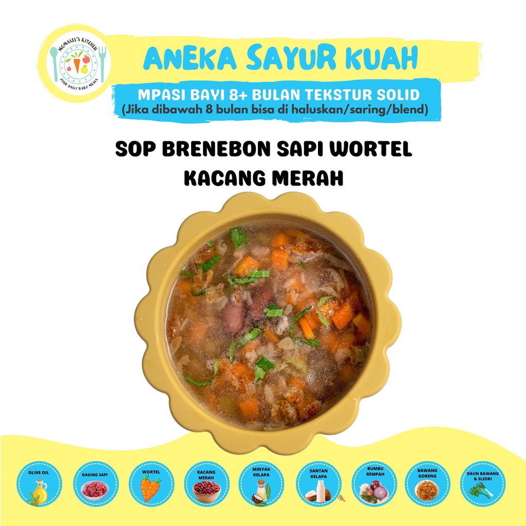 

SOP BRENEBON SAPI WORTEL KACANG MERAH (MPASI FROZEN)