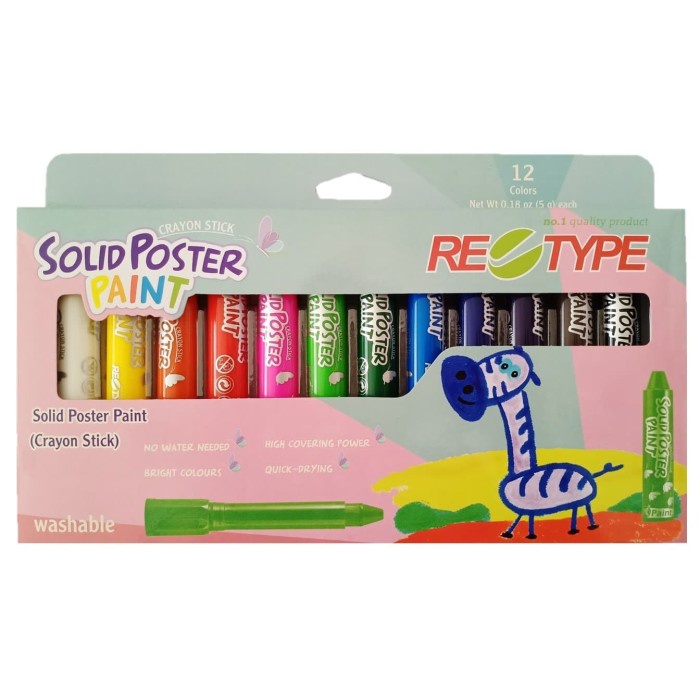 

[Best Seller] Retype Crayon Stick Solid Poster Paint