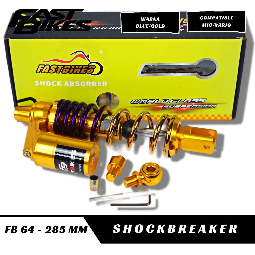 Shockbreaker Tabung Atas Matic Model YSS Gplus 64 Gold Series Ukuran 310mm 330mm Shock Belakang Moto