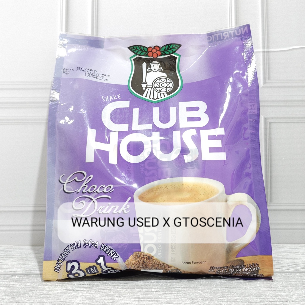 

Shake Club House 3in1 Choco Drink / Coklat Susu 12s x 40gr HALAL (Ungu)