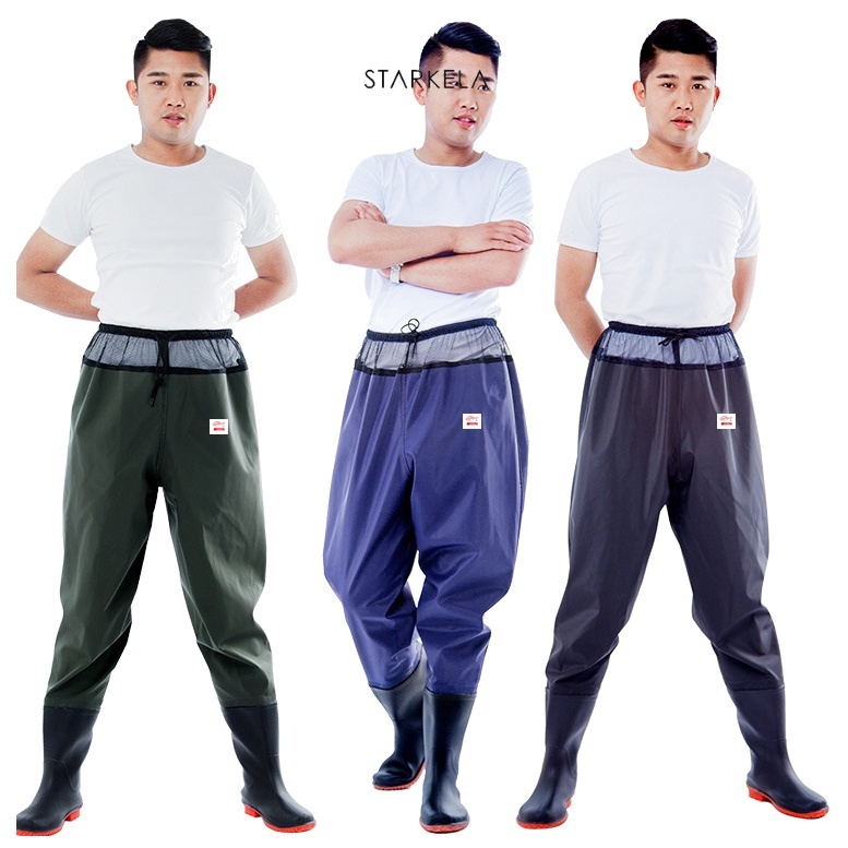 PETANI/ PERKEBUNAN/MANCING/NELAYAN RAWA Celana Kerja Pria/Wanita Pants Overall ANTI AIR Sepatu Boot 