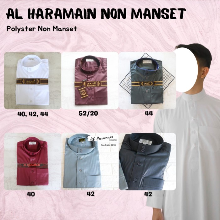 GAMIS JUBAH MODERN JUBAH PRIA AL NOOR AL HARAMAIN REMAJA BORDIR