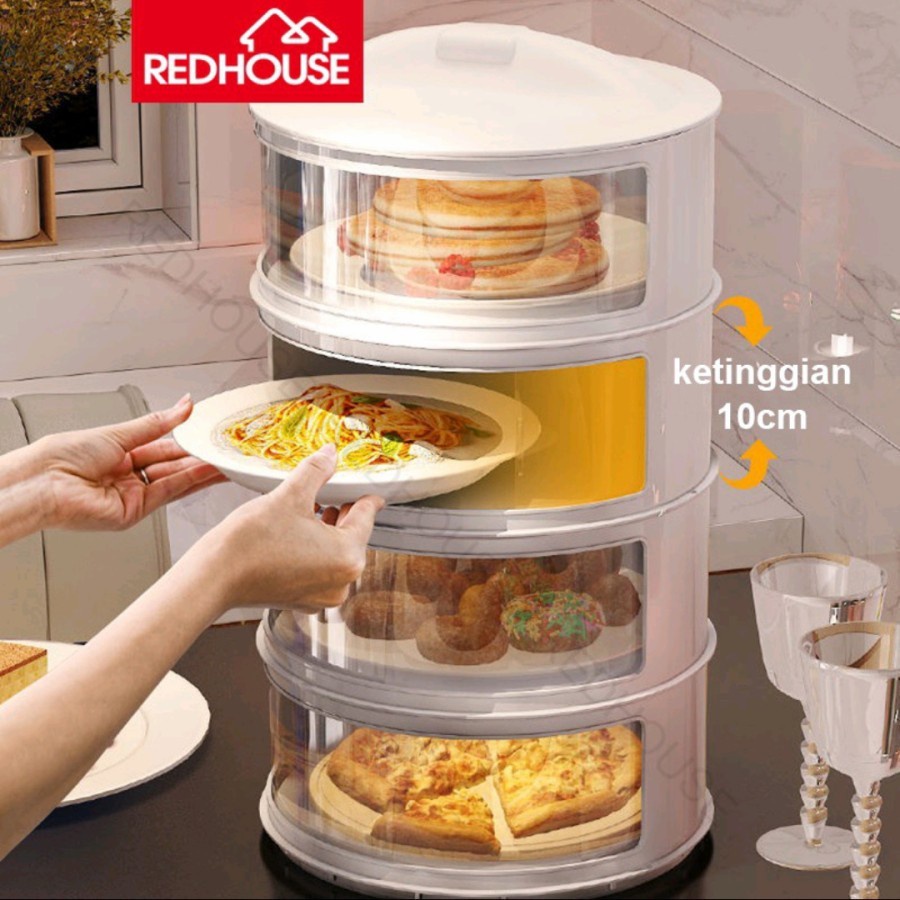 Tudung Saji Susun 3 4 5 Rak Tudung Saji Makanan Penutup Lauk Redhouse