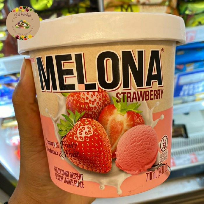 Es krim Binggrae Melona Strawberry Es Krim Korea 710 ml