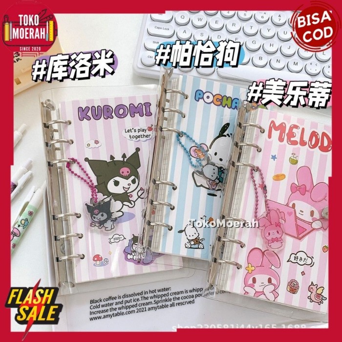 

BUKU BINDER PANJANG SANRIO BUKU NOTEBOOK BUKU CATATAN JURNAL SANRIO
