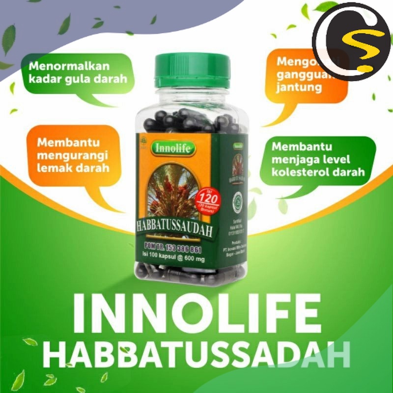 

INNOLIFE - Habbatussauda Serbuk Jinten Hitam Habatussauda Isi 120 Kapsul