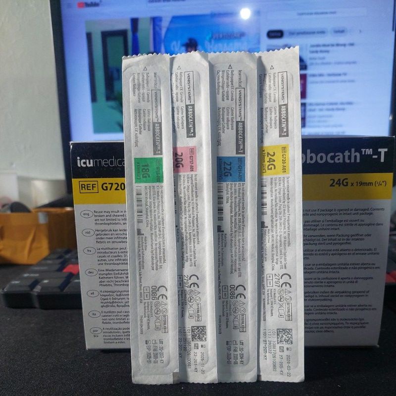 Abbocath no 18g 20g 22g 24g