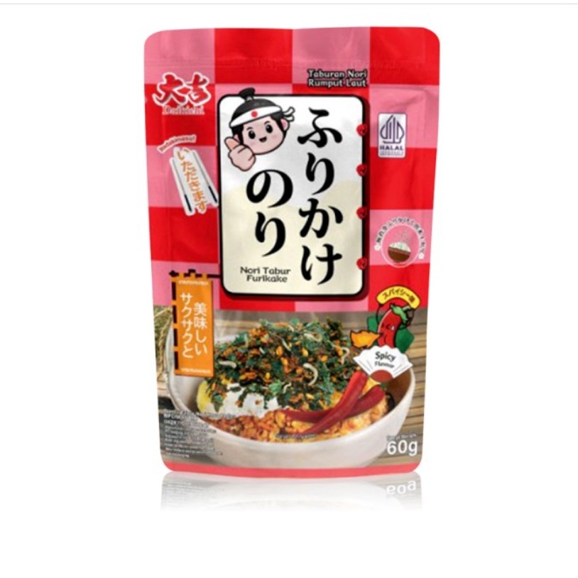 

Daikichi Nori Tabur Furikake 60 Gr Pedas Rumput Laut Panggang