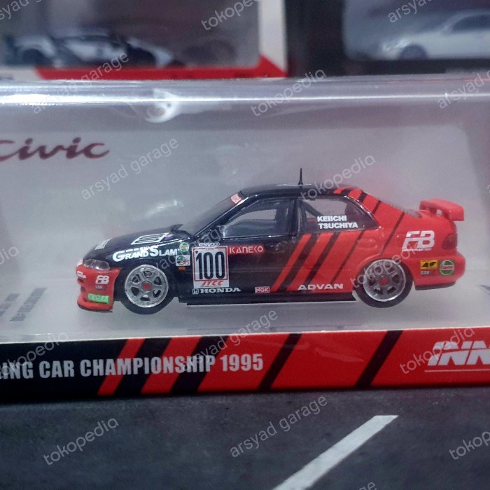 Diecast Inno64 Honda Civic Ferio #100 Advan ITCC 1995 Segel LP27