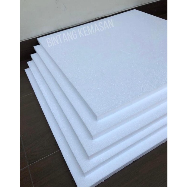 Styrofoam Lembaran 50 x 50 x 10cm HARD Density 20 Lembaran Foam