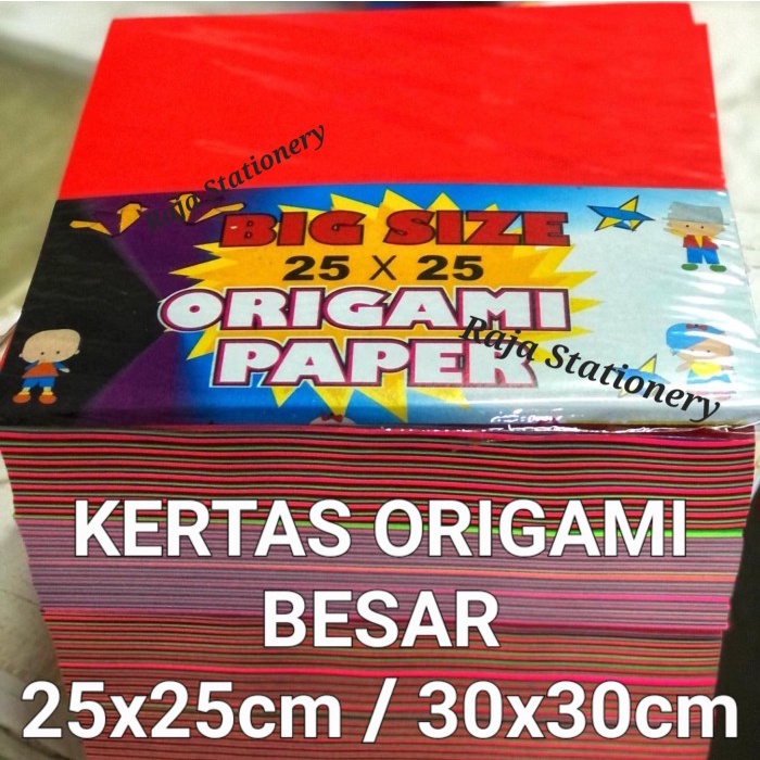 

Origami Paper BIG SIZE Kertas Origami 25x25 30x30 Besar Sukung Lipat - 25x25cm