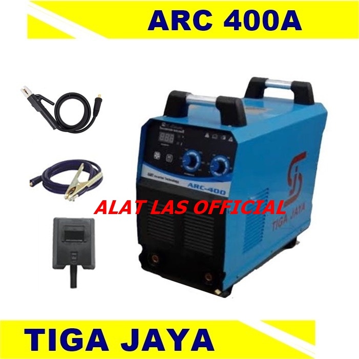 Mesin Las Tiga Jaya ARC 400 Trafo Las Listrik Inverter Sanjia MMA 400A