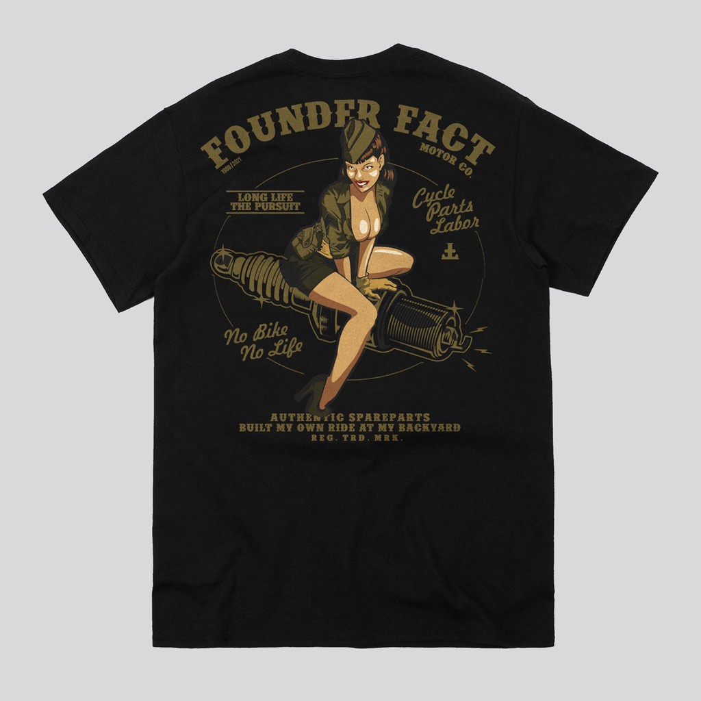 [Bestselling] Founder Factory - Aviation TShirt - Black /