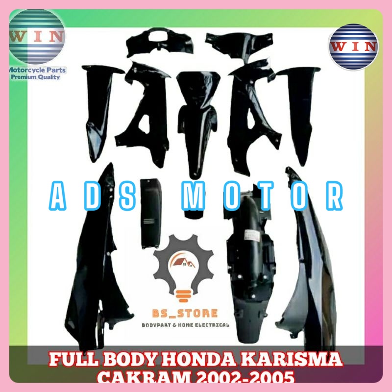FULL BODY KARISMA FULL BODY HONDA KARISMA CARKAM 2002 2003 2004 2005 HITAM | COVER BODY SET KARISMA 