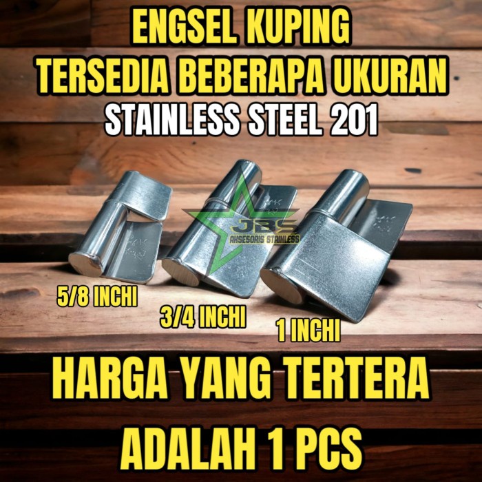 AKS Engsel Kuping Stainlees 201 5/8" inchi