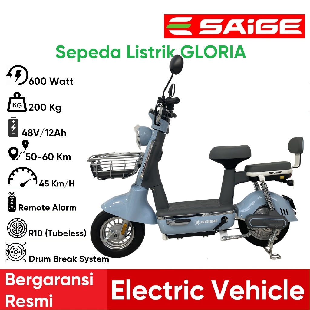 Saige Sepeda Listrik GLORIA  Electric Bike Gloria Series