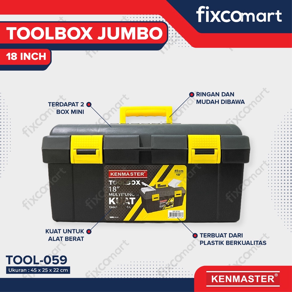 Kenmaster Tool Box Besar 18 Inch