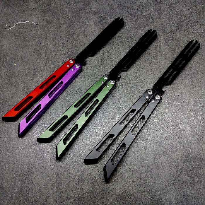 Balisong Trainer Aluminium Handle Butterfly Knife AH3