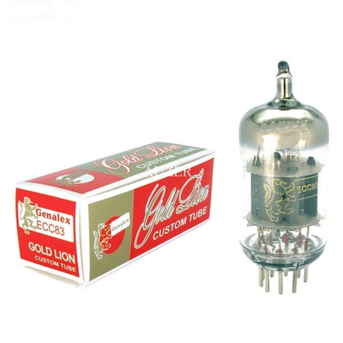 ECC83 12AX7 Genalex Gold Lion Std twin triode preamp tube valve audio