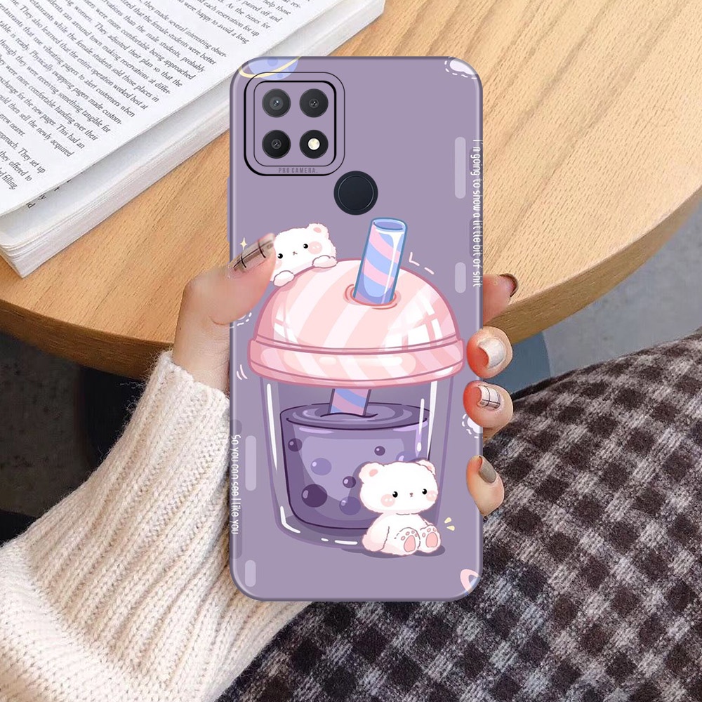 Softcase HP Oppo A15 / Oppo A15s Fashion Gambar Boba Lucu Silikon - Softcase - Cassing Handphone - M