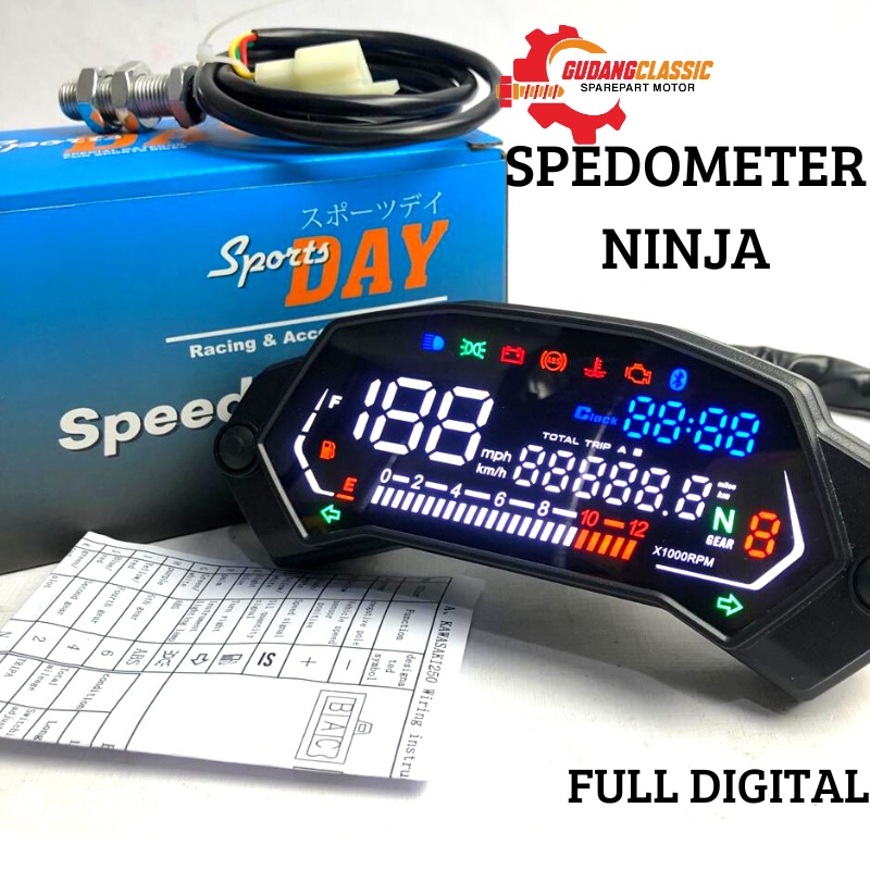 Speedometer Spedo Ninja Mono Full dgital digital spido ninja Mono 250 fi full digital